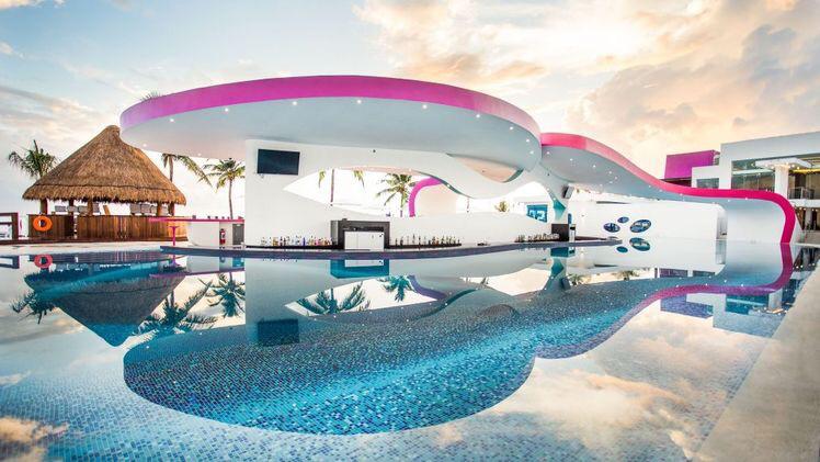 Pool bar at Temptation Cancun Resort