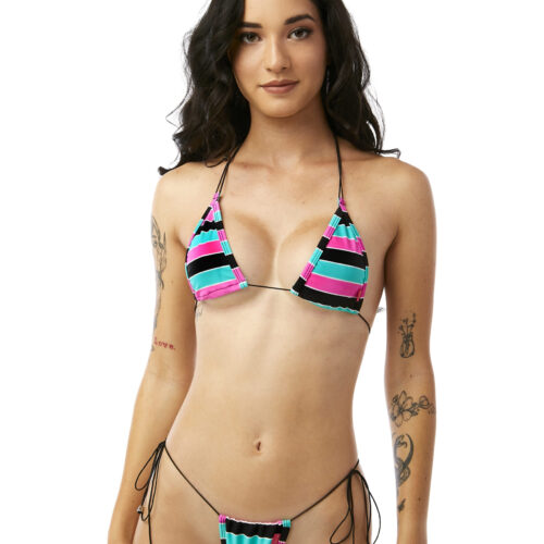 Maroma String Micro Bikini by OH LOLA SWIMWEAR