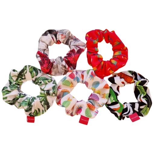 Tropical Hair Scrunchies by OH LOLA SWIMWEAR