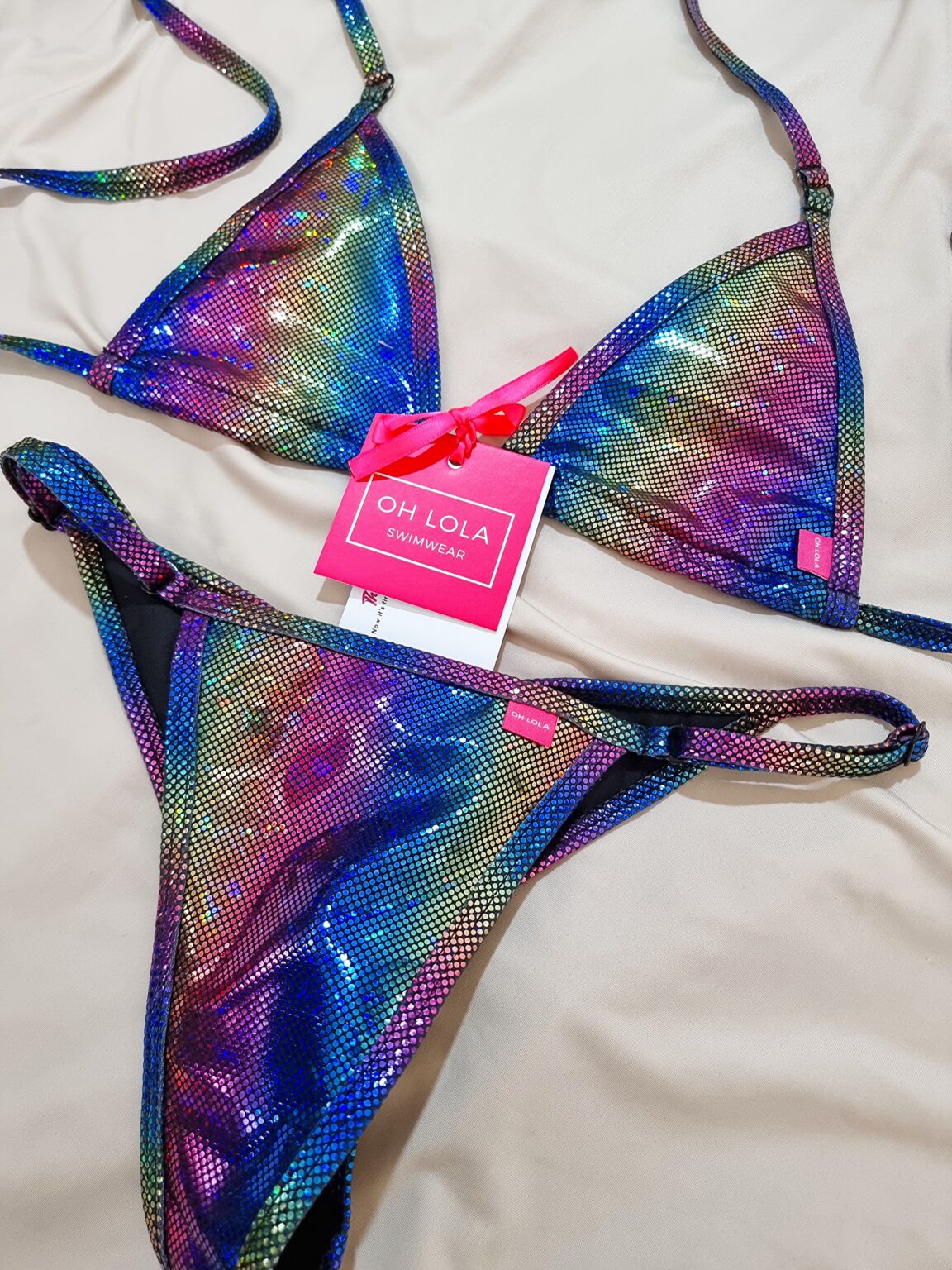 Stellar Metallic Micro Bikini By OH LOLA SWIMWEAR