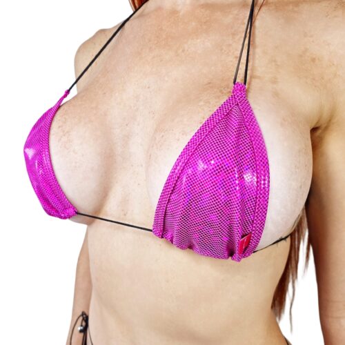 Sexy Spell String Bikini (Fuchsia) by OH LOLA SWIMWEAR