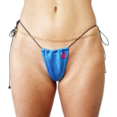 Sexy Spell String Bikini (Blue) by OH LOLA SWIMWEAR