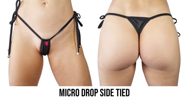 Micro Drop Side Tied Bottom by OH LOLA SWIMWEAR