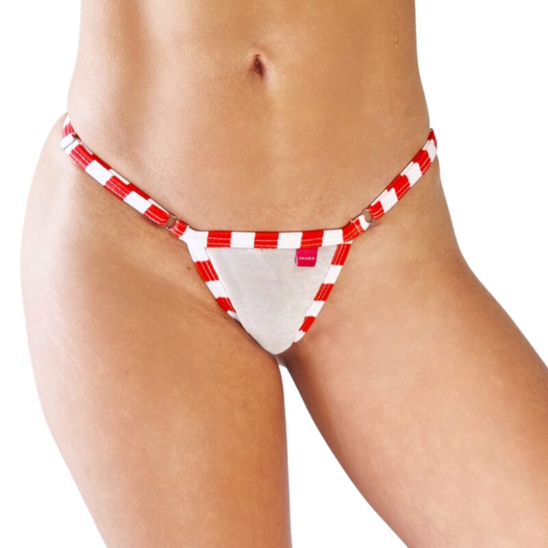 Candy Cane Sheer Bikini By OH LOLA SWIMWEAR