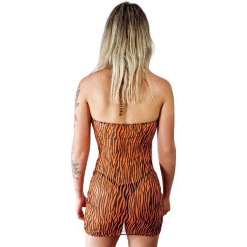 Bengal One-Piece Sheer Dress by OH LOLA SWIMWEAR