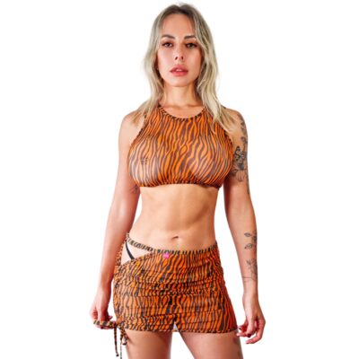 Naughty Bengal Sheer Dress by OH LOLA SWIMWEAR