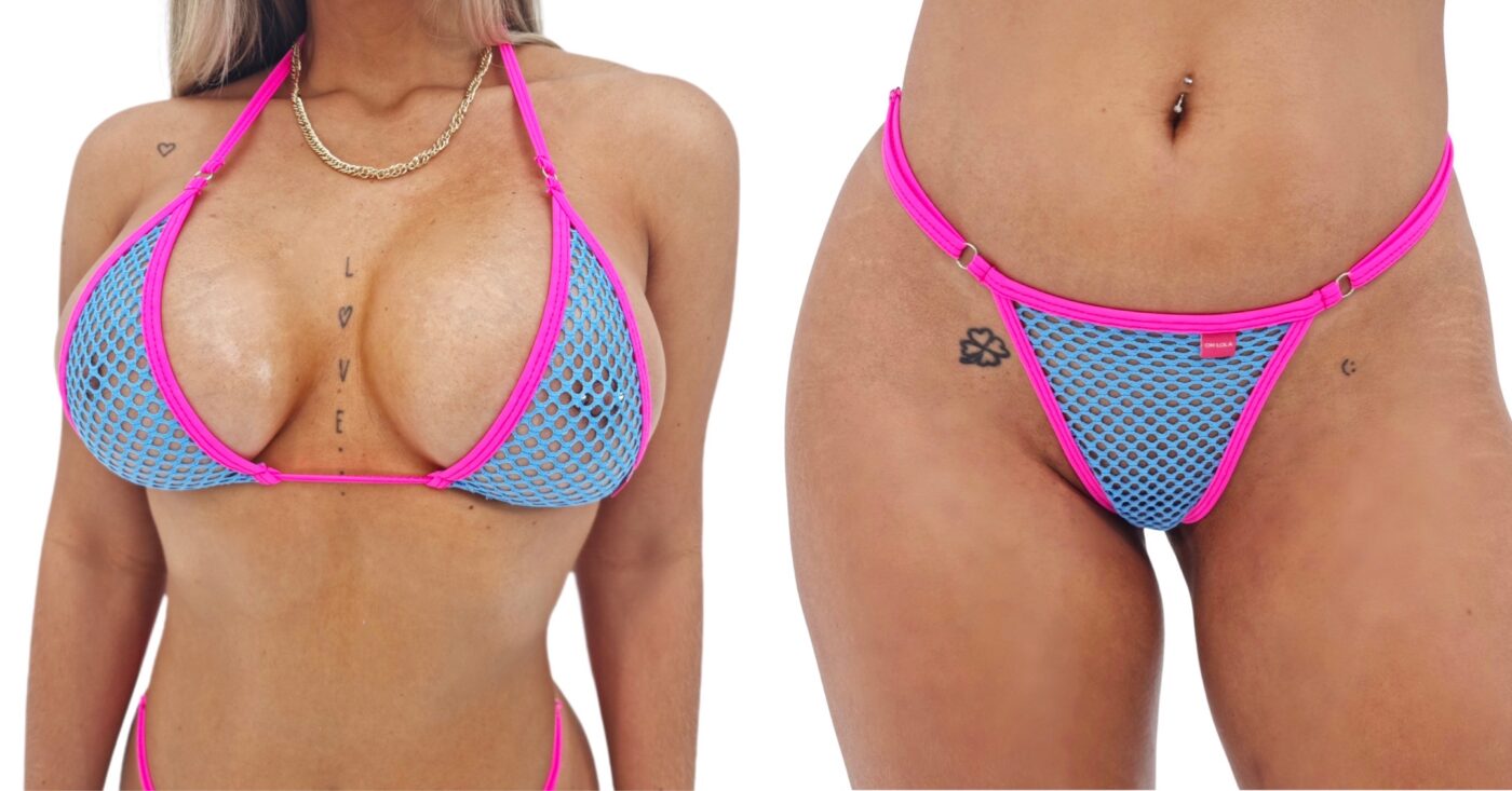 Tasty Breeze Micro Bikini by OH LOLA SWIMWEAR Top and bottom