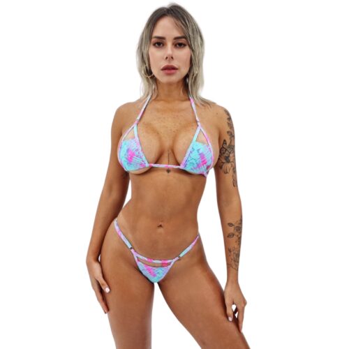 Tropical Fusion Mesh Bikini by OH LOLA SWIMWEAR