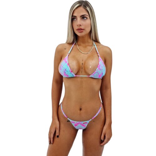 Tropical Fusion Micro Bikini by OH LOLA SWIMWEAR