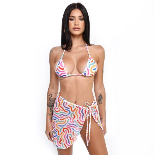 Sexy Candy Sheer Pareo By Oh Lola Swimwear FRONT