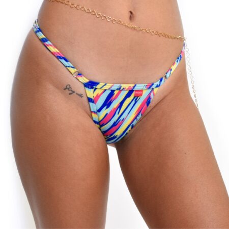 Vibrant Bloom Micro Bikini - Hues of Blue to Make you look Cute
