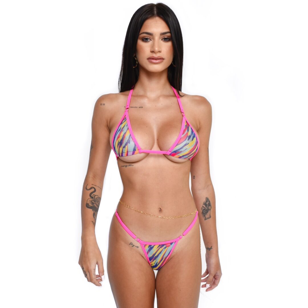 Vibrant Sheer Bikini by Oh Lola Swimwear