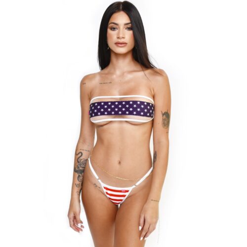 American Pride Bandeau Bikini - USA Bandeau Micro Bikini