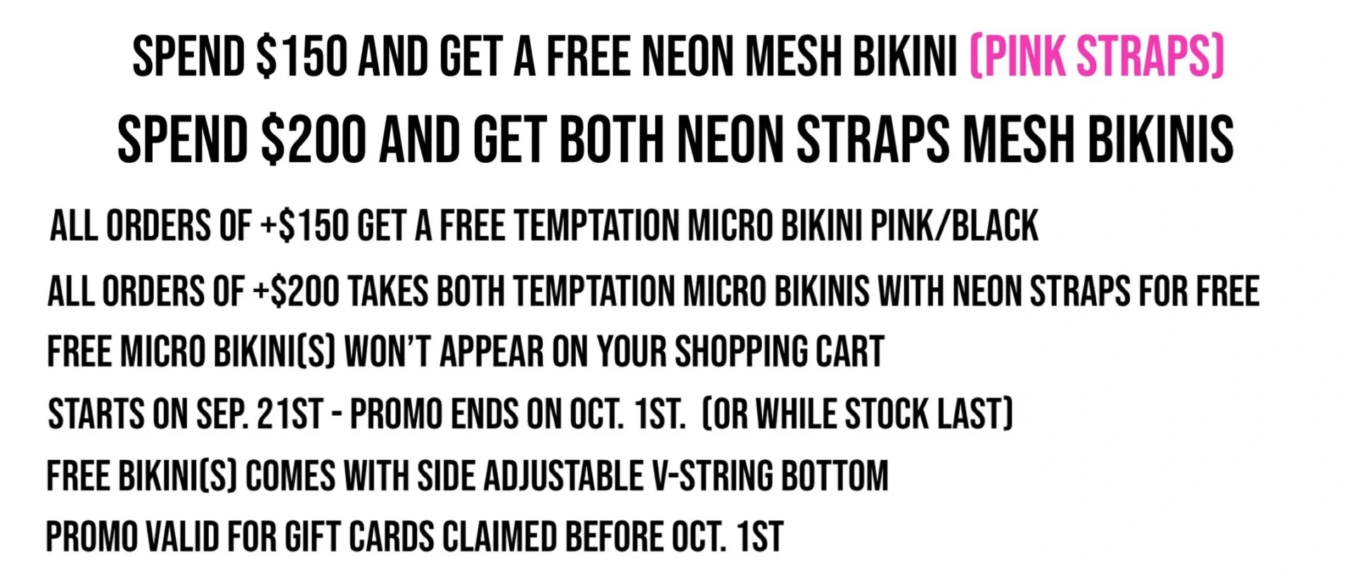 PROMO TERMS AND CONDITIONS