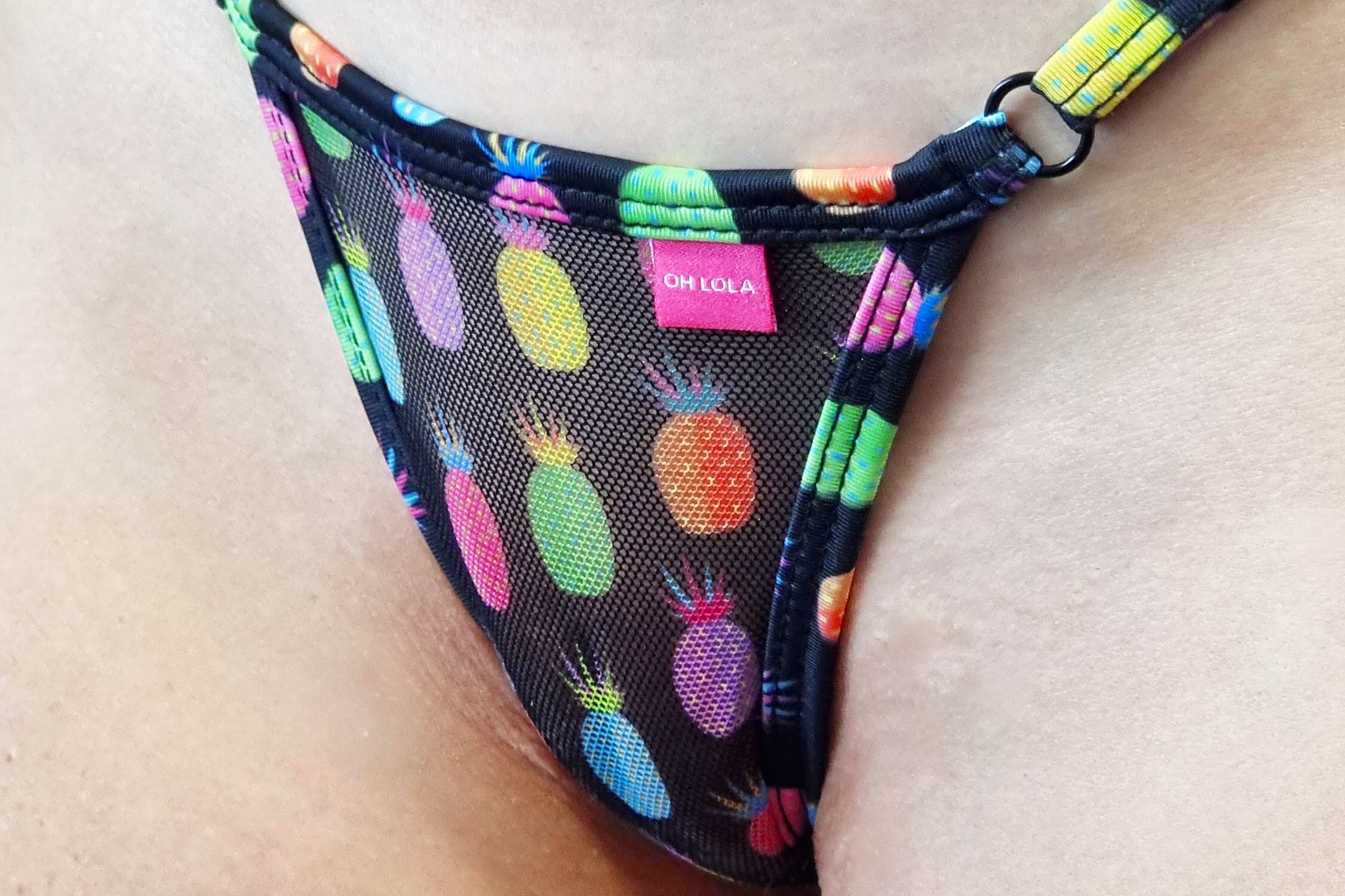 Pineapple Party Micro Mesh Bikinis by Oh Lola Swimwear