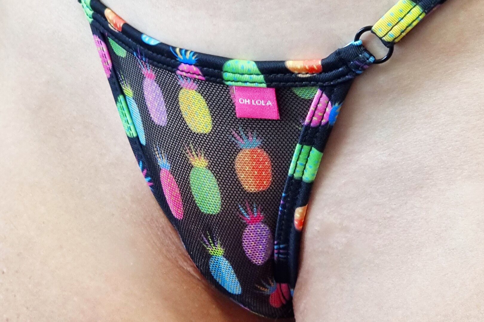 Pineapple Party Micro Mesh Bikini - Mesh Swimsuits by Oh Lola Swimwear