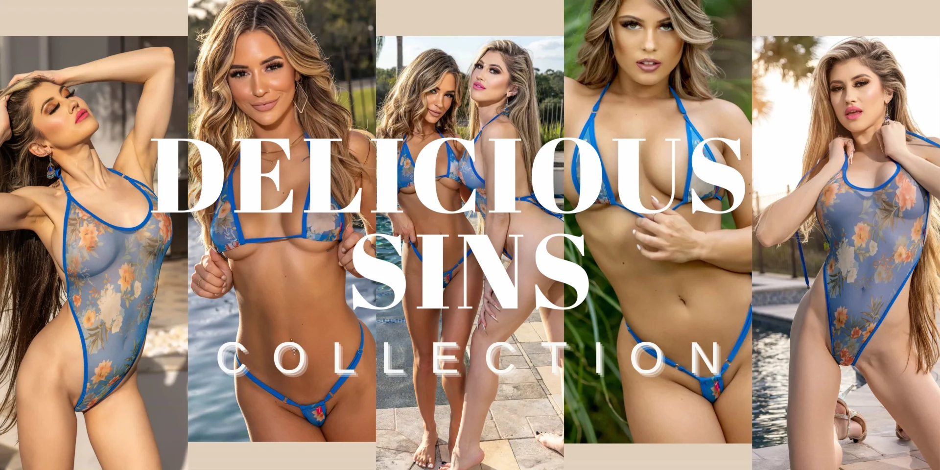 Delicious Sins Micro Bikini Collection by Oh Lola Swimwear Banner