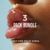 Female model lips to promote the 3-Pack Bundle Mystery Bikinis Box