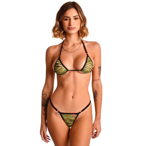 Midnight Predator Sheer Bikini by Oh Lola Swimwear Main