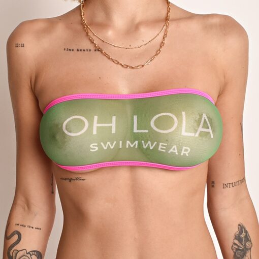 OH LOLA SWIMWEAR Sheer Bandeau - Top