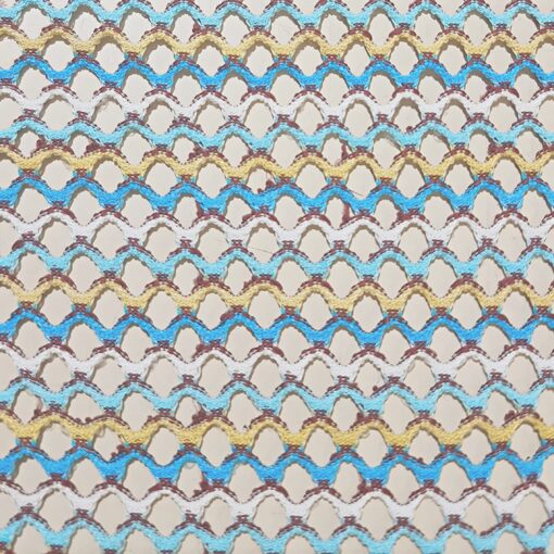 Pearl Paradise Elastic Mesh Fabric Close up