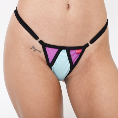 Valentina's Dream Micro Bikini | Side Adjustable V-String Bottom Front View