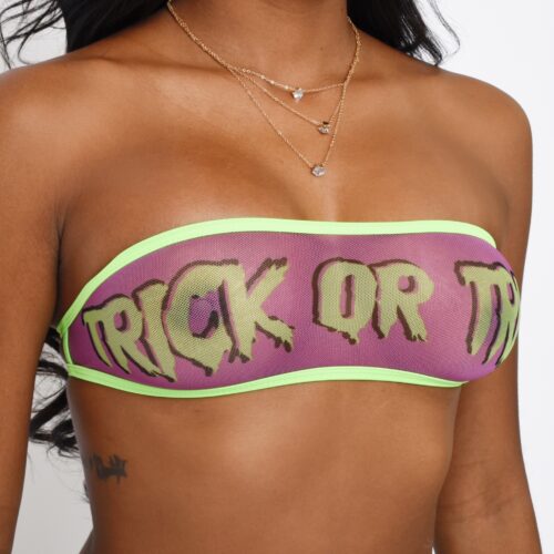 Trick or Treat Bandeau Bikini - Top Piece