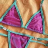 A Sheer Violet and Aquamarine Green Straps designed for the White Sands Bikini Bash 2025