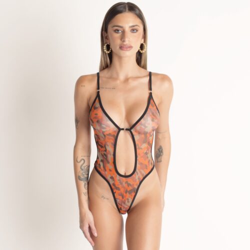 Mission Ember Sheer One-Piece Swimsuit